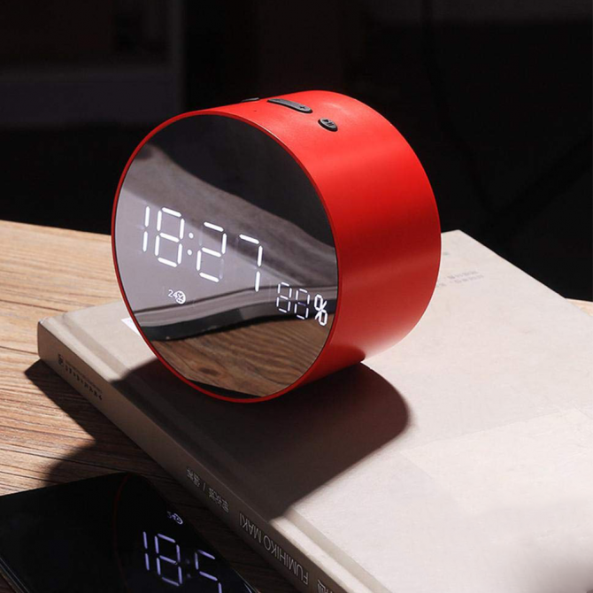 Портативна колонка JoyRoom JM-R8 Alarm Clock Червоний-2