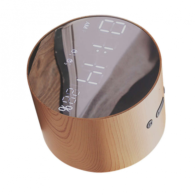 Портативна колонка JoyRoom JM-R8 Alarm Clock Wood-1