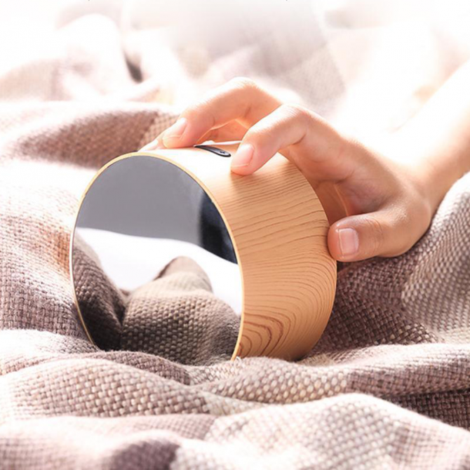 Портативна колонка JoyRoom JM-R8 Alarm Clock Wood-2