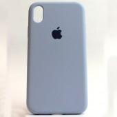 Оригинальный силиконовый чехол для iPhone Xr Бузковий FULL