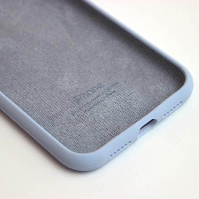 Оригинальный силиконовый чехол для iPhone Xr Бузковий FULL-2