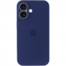 Силіконовий чохол для iPhone 16 Deep Navy FULL