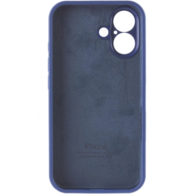 Силіконовий чохол для iPhone 16 Deep Navy FULL-2