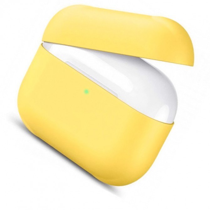 Чохол U-Like Silicone Protective Case For Airpods 3 Slim Mellow Yellow-1