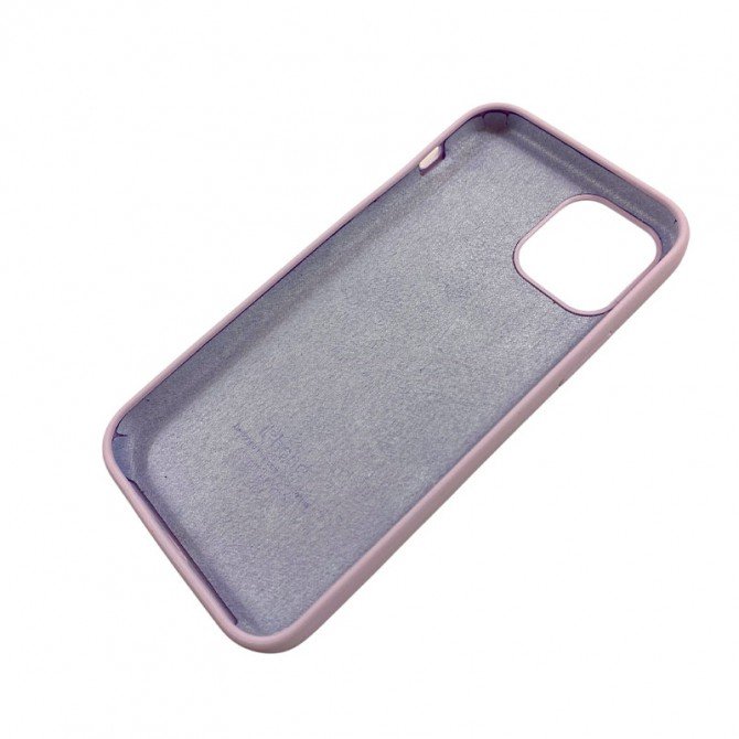 Силіконовий чохол для iPhone 12 /12 Pro Пастельно Лавандовий FULL-1