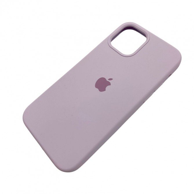 Силіконовий чохол для iPhone 12 /12 Pro Пастельно Лавандовий FULL-2