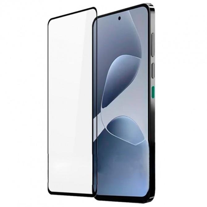 Защитное стекло для Infinix Hot 60i 4G Full Glue (0.3 мм, 2.5D, черное) ЛЮКС-1