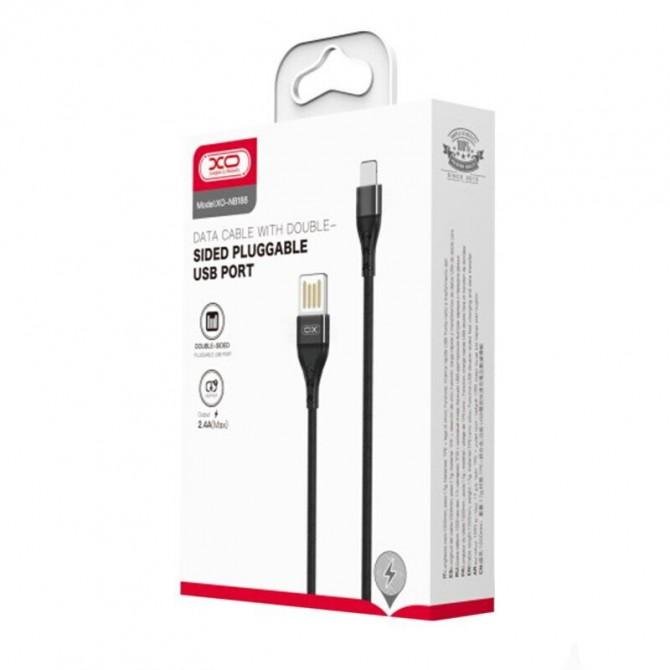 Кабель XO NB188 MicroUSB 2.4A/1m Black-1