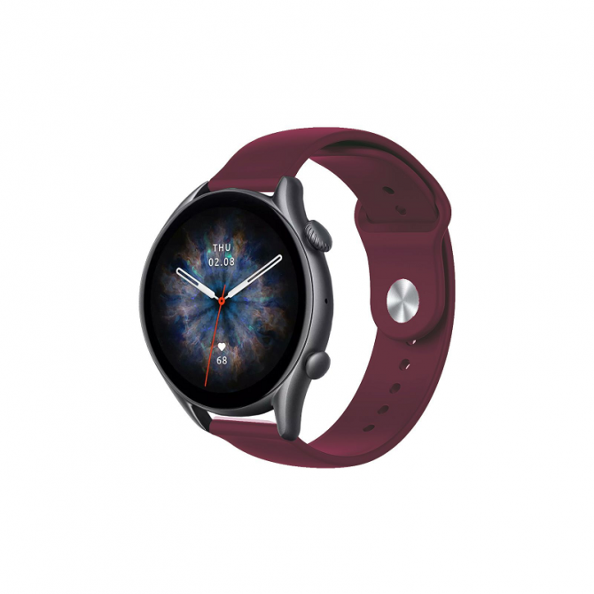 Ремінець універсальний 20mm (Sport) Maroon