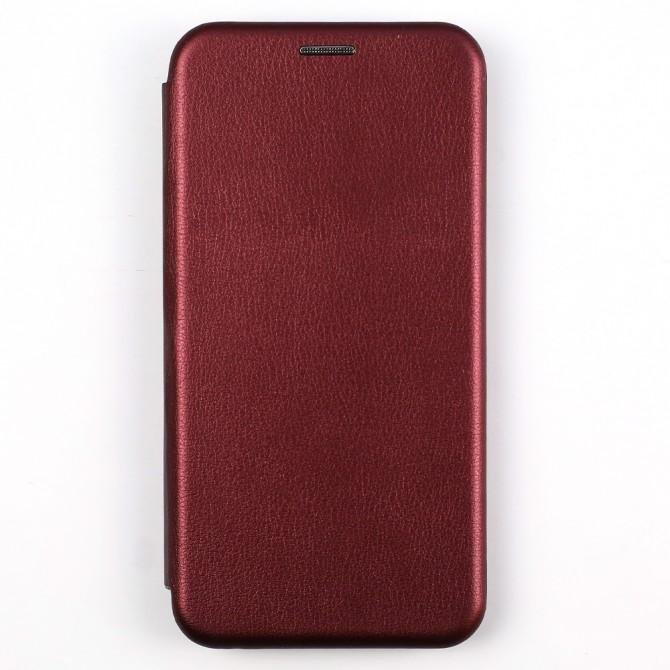 Чохол книжка U-Like Best для Xiaomi Mi9 Lite Темно Вишневий-1