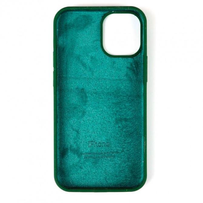 Силиконовый чехол для iPhone 14 Pro Dark Green FULL-1