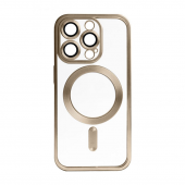 Силіконовий чохол SHINING with MagSafe для iPhone 13 Pro Коричневий