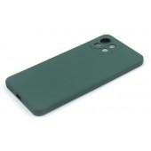 Оригинальный силиконовый чехол для Mi 11 Lite Темно Зеленый FULL