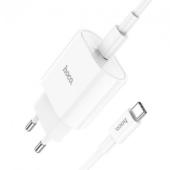 МЗП 1Type-C Hoco C94 PD 20W White + Cable Type-C to Type-C-2