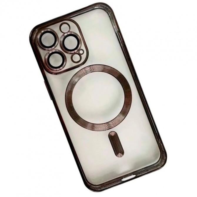 Силиконовый чехол SHINING with MagSafe для iPhone 11 Pro Max Черный (матовый)-1