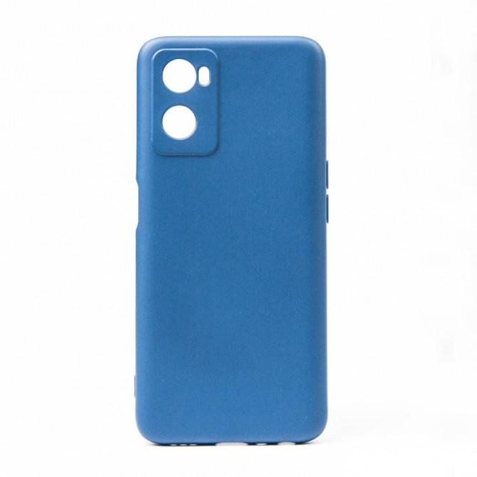 Чехол Original Soft Case Oppo A96 4G / A36 / A76 Синий FULL