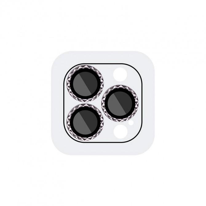 Захисне скло на камеру Metal Shine (в упак.) для Apple iPhone 15 Pro/15 Pro Max Темно Сірий