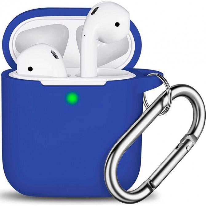 Чехол силиконовый для Airpods Лазурный