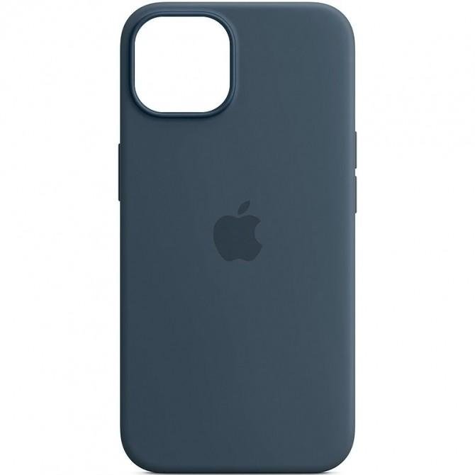 Кожаный чехол Leather Case (AA Plus) with MagSafe для Apple iPhone 14 Pro (6.1'') Indigo Blue