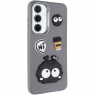 Чохол TPU Leather Toys для Xiaomi Redmi 12C / Poco C55 (Monster / Grey)