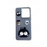 Чехол TPU Leather Toys для Xiaomi Redmi 12C / Poco C55 (Monster / Grey)