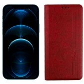 Чохол книжка Leather Gelius для iPhone 12/12 Pro Red Чохол книжка Leather Gelius для iPhone 12/12 Pro Red