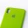 Оригинальный силиконовый чехол для iPhone X/Xs Салатовый FULL