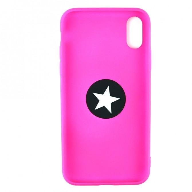 Чохол Ring Color для iPhone X/Xs Рожевий-2