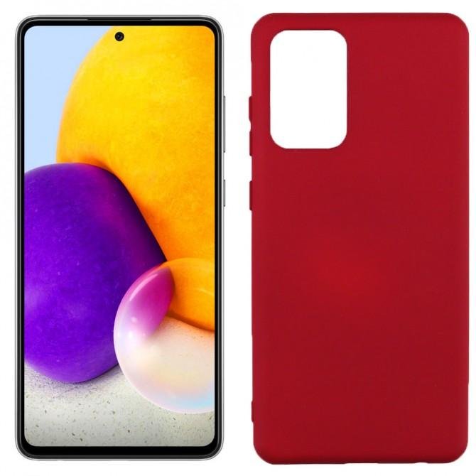 Чехол Soft Case для Samsung A725 Galaxy A72 Марсала FULL