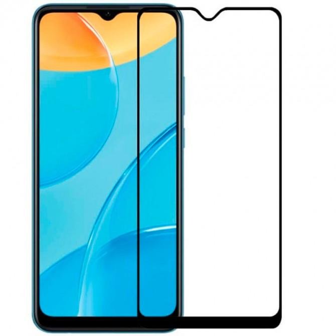 Защитное стекло для Oppo A15s/A15 Full Glue (0.3 мм, 2.5D, черное)