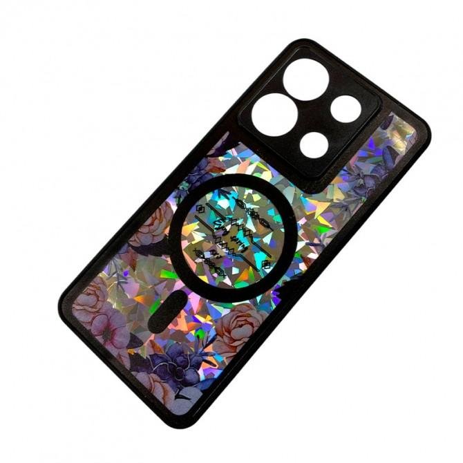 TPU+PC чехол Secret Flower для Xiaomi Poco X6/ Note 13 Pro 5G Black-2