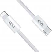 Кабель Blueo Braided PD Fast Charging USB-C to Lightning Cable (1m) White
