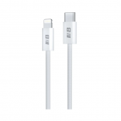 Кабель Blueo Braided PD Fast Charging USB-C to Lightning Cable (1m) White