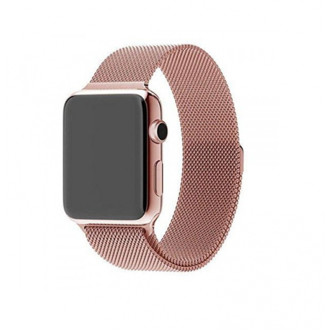Ремінець для Apple Watch 42/44mm Steel Milanese Loop Rose Pink
