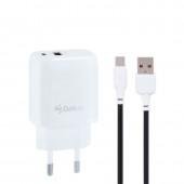 МЗП Gelius Pro X-Duo GP-HC014 USB+Type-C QC3.0/PD20W White + кабель Type-C