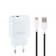 СЗУ Gelius Pro X-Duo GP-HC014 USB+Type-C QC3.0/PD20W White + кабель Type-C