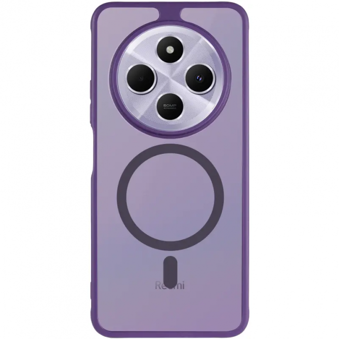 Чeхол TPU+PC Lyon Frosted series with Magsafe Xiaomi Redmi 14C / Poco C75 Purple