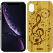 Чохол Bamboo Wooden Case with Diamonds для iPhone X/Xs Мелодія Чохол Bamboo Wooden Case with Diamonds для iPhone X/Xs Мелодія
