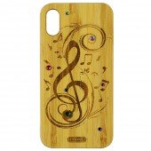 Чохол Bamboo Wooden Case with Diamonds для iPhone X/Xs Мелодія Чохол Bamboo Wooden Case with Diamonds для iPhone X/Xs Мелодія