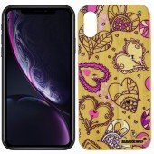 Чехол Bamboo Wooden Case with Diamonds для iPhone Xs Max Серца