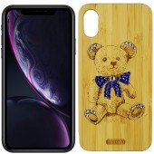Чохол Bamboo Wooden Case with Diamonds для iPhone Xr Ведмідь Чохол Bamboo Wooden Case with Diamonds для iPhone Xr Ведмідь