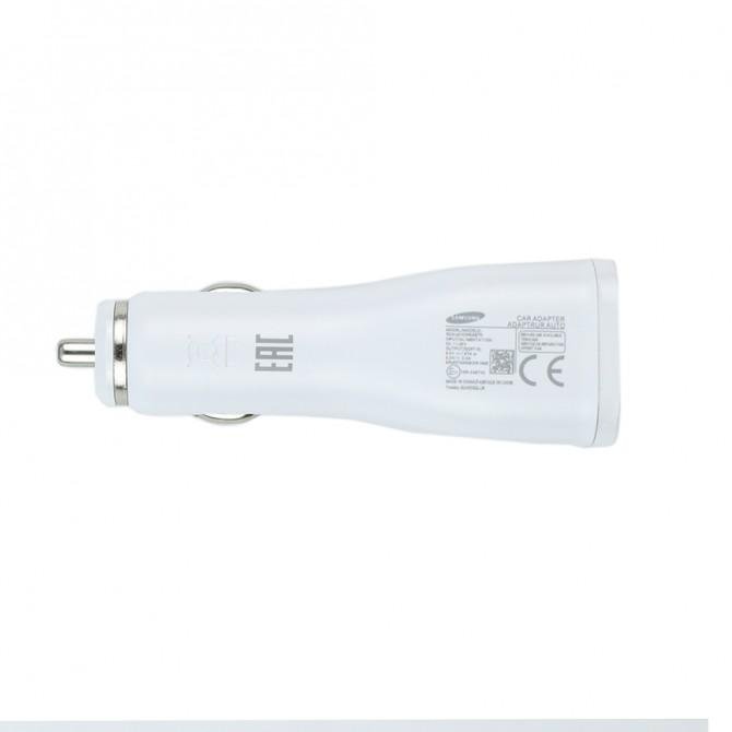 Автомобильное зарядное устройство Samsung + Кабель MicroUSB Белый