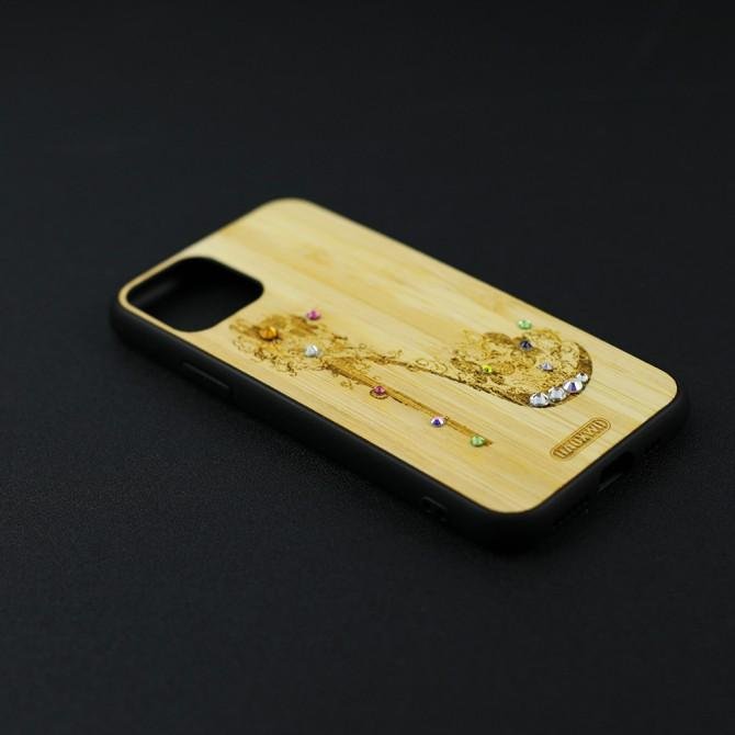 Чехол Bamboo Wooden Case with Diamonds для iPhone 11 Pro (5.8``) Lady`s shoes-4