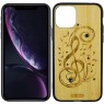 Чехол Bamboo Wooden Case with Diamonds для iPhone 11 Pro Max (6,5``) Мелодия