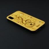 Чехол Bamboo Wooden Case with Diamonds для iPhone Xr Мелодия