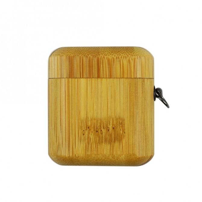 Чохол Bamboo Wooden Case For Airpods Коричневий-1