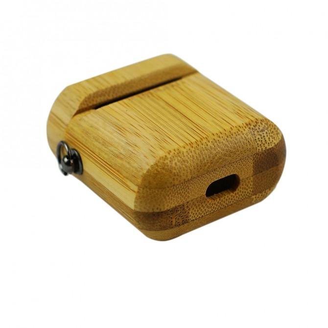 Чохол Bamboo Wooden Case For Airpods Коричневий-2