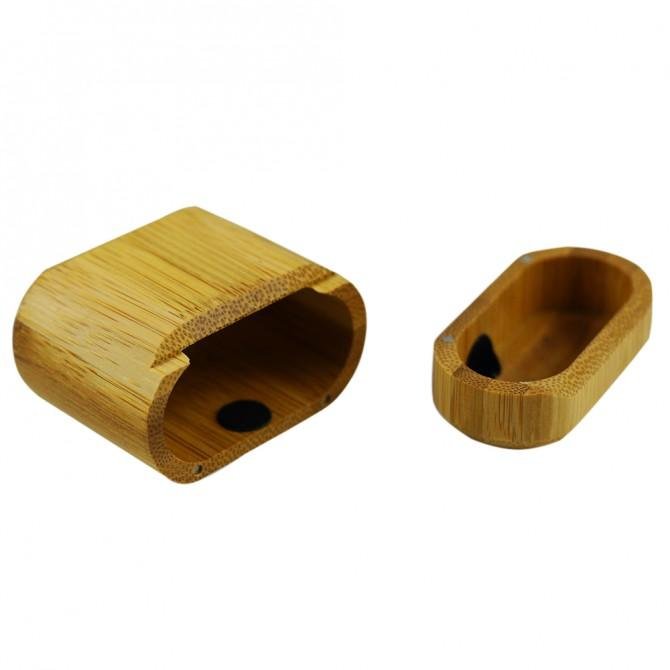 Чохол Bamboo Wooden Case For Airpods Коричневий-3