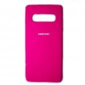 Чехол Original Soft Case Samsung G975 Galaxy S10 Plus Малиновый FULL