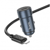 Автомобильное зарядное устройство 1Type-C Hoco Z57 PD30W Metal Grey Автомобильное зарядное устройство 1Type-C Hoco Z57 PD30W Metal Grey